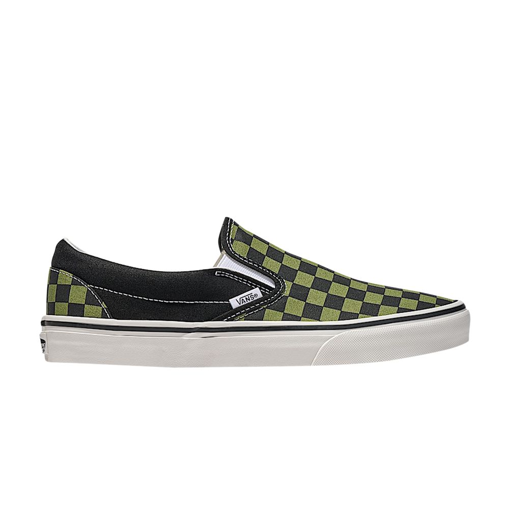 Pre-owned Vans Classic Slip-on 'checkerboard - Loden Green' | Men's Size 8.5