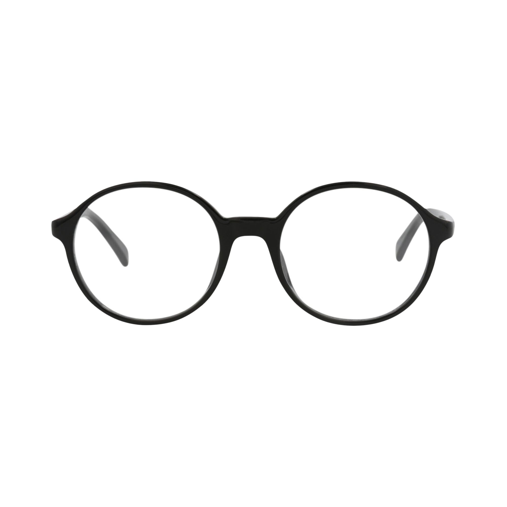 Pre-owned Celine Round Injection Optical Glasses 'black/transparent' | Women's Size Onesize