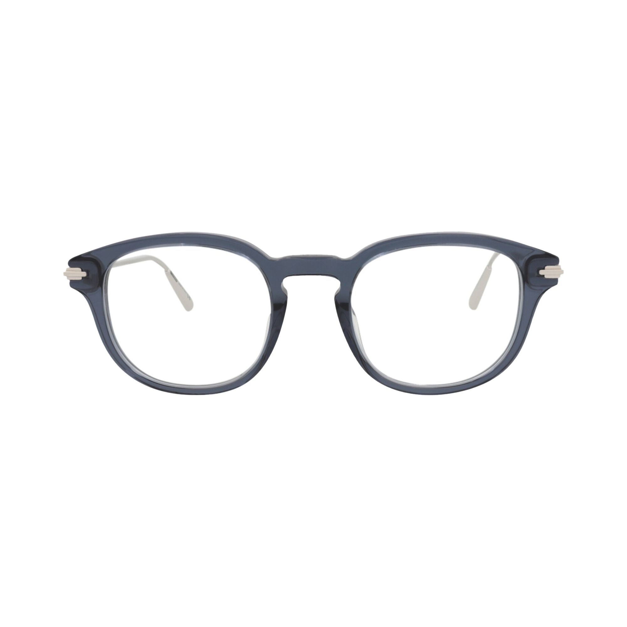 Pre-owned Dior Round Optical Glasses 'blue/silver/transparent' | Men's Size Onesize