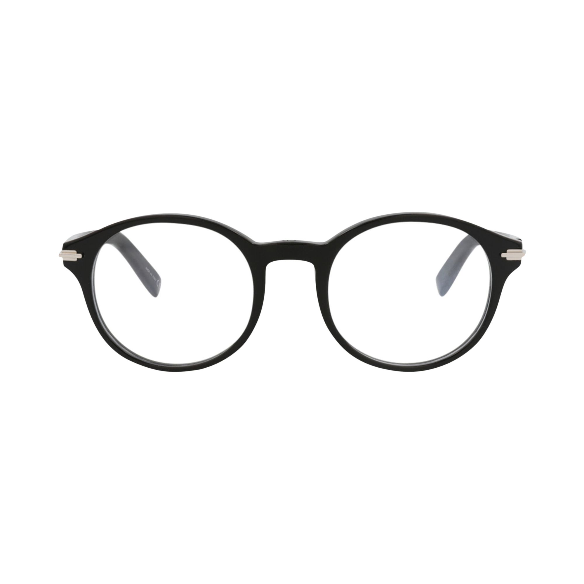 Pre-owned Dior Round Optical Glasses 'black/transparent' | Men's Size Onesize