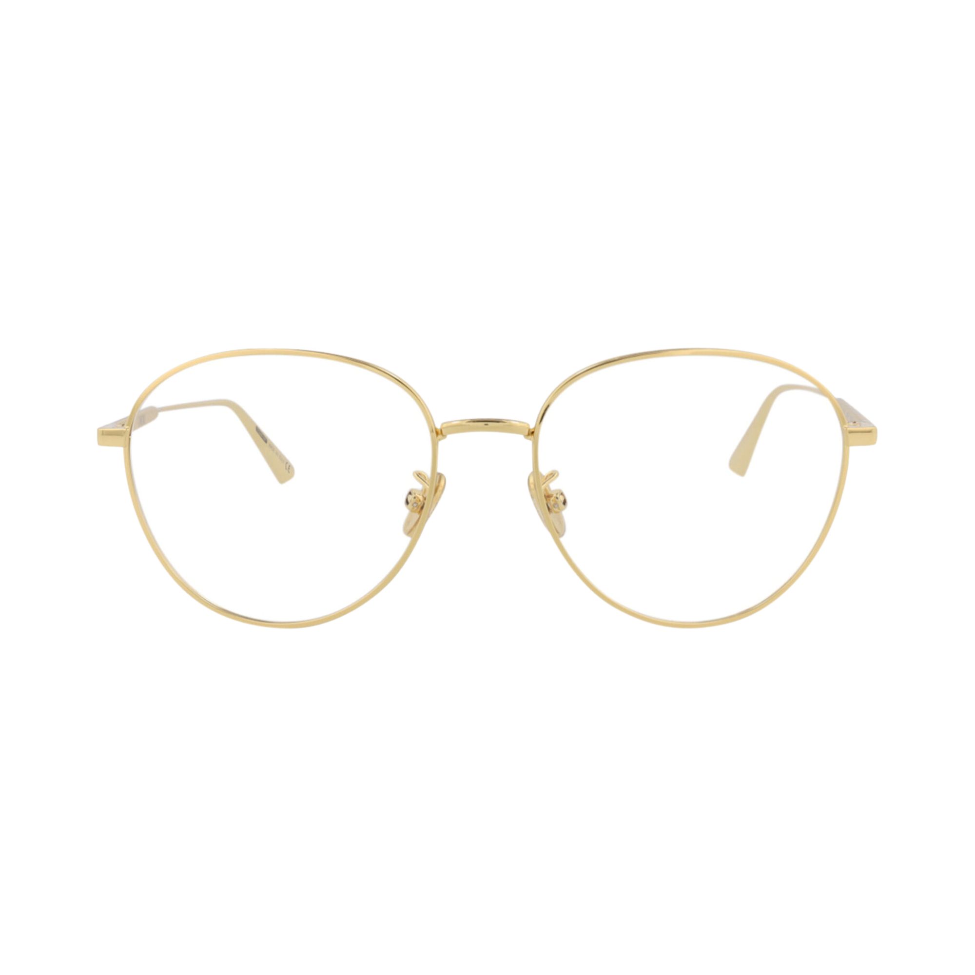 Pre-owned Dior Round Optical Glasses 'gold/transparent' | Women's Size Onesize