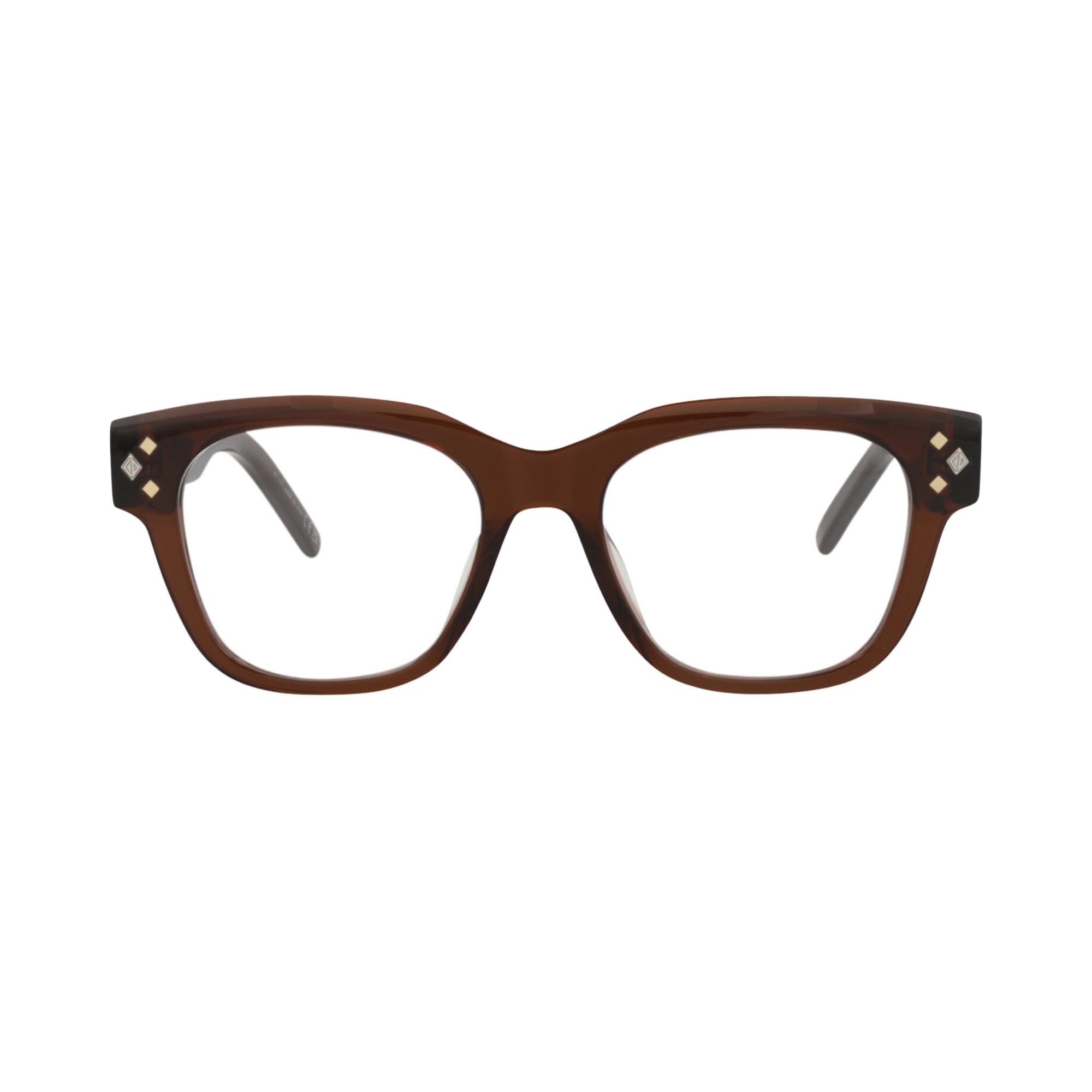 Pre-owned Dior Square Optical Glasses 'brown/transparent' | Men's Size Onesize