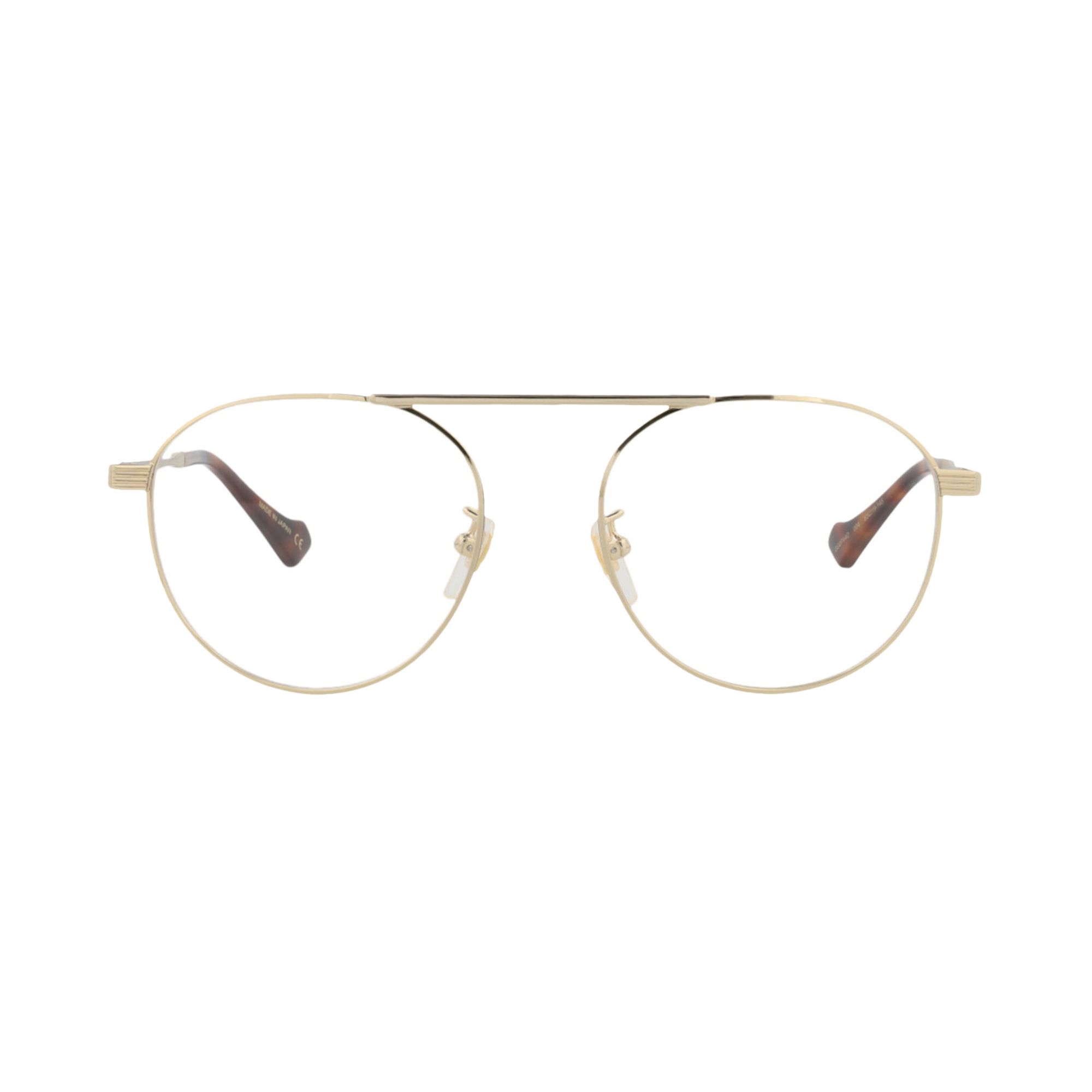 Pre-owned Gucci Round Optical Glasses 'gold/transparent' | Men's Size Onesize
