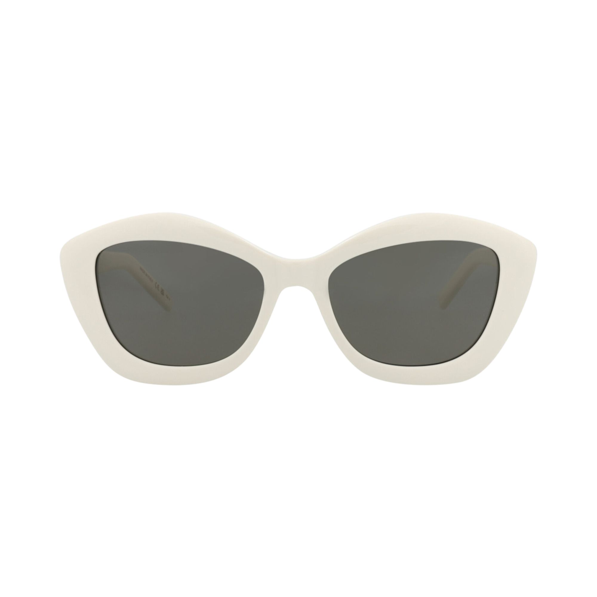 Pre-owned Saint Laurent Cat Eye Sunglasses 'ivory/grey' | White | Women's Size Onesize