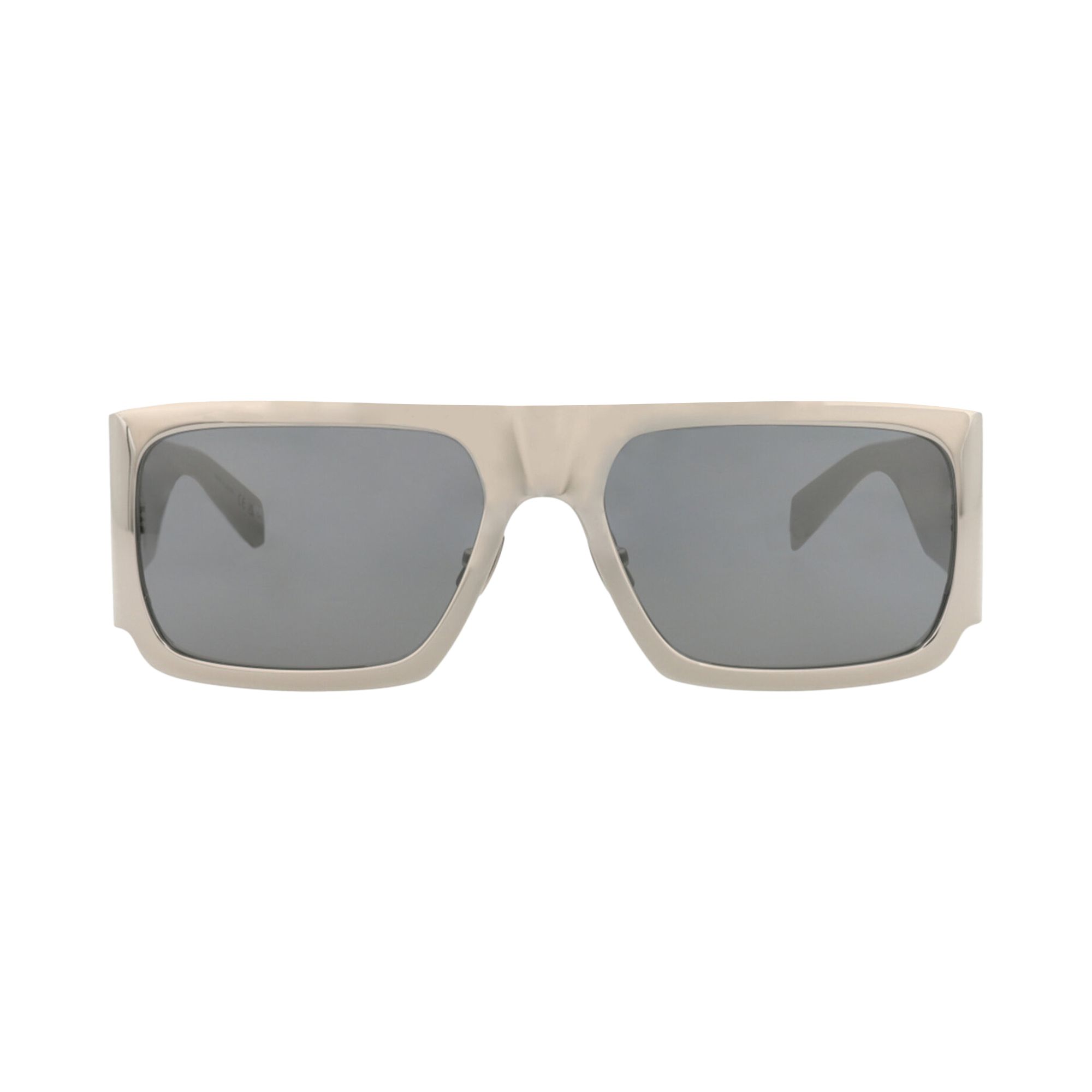 Pre-owned Saint Laurent Square Sunglasses 'silver' | Men's Size Onesize
