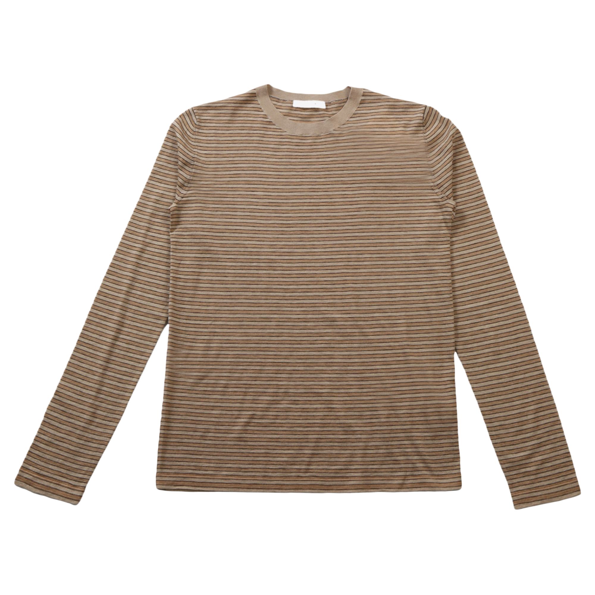 Pre-owned The Row Juhi Top 'beige/light Beige Stripe' | Tan | Women's Size S