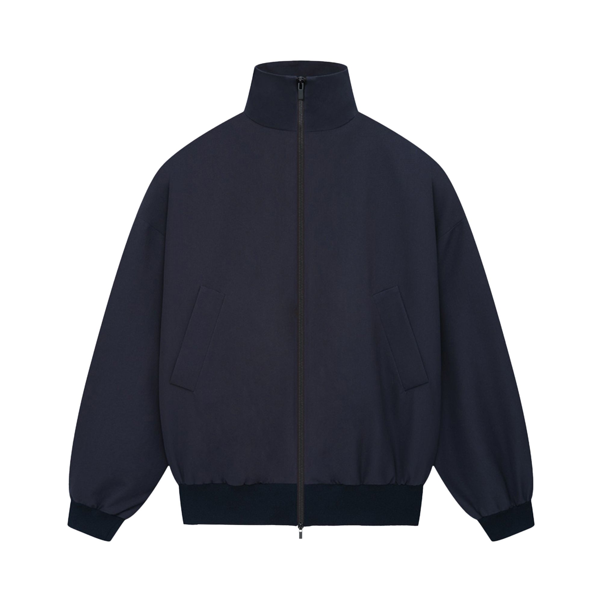 Pre-owned Fear Of God High Neck Track Jacket 'navy' | Blue | Men's Size M