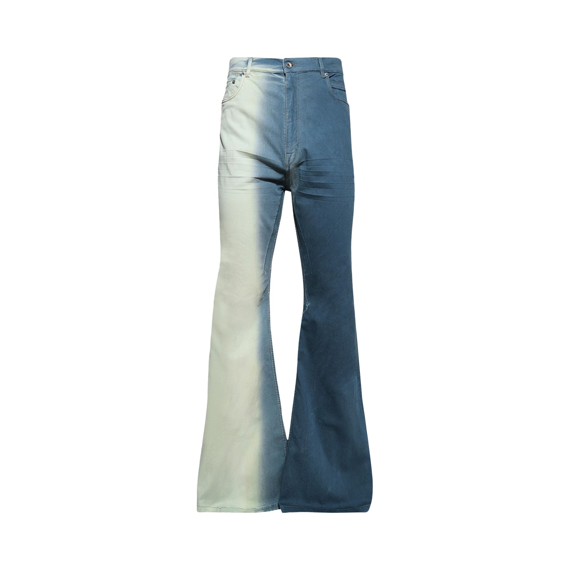 Pre-owned Rick Owens Drkshdw Bolan Bootcut Denim Pants 'toothpaste Degrade' | Blue | Men's Size 30