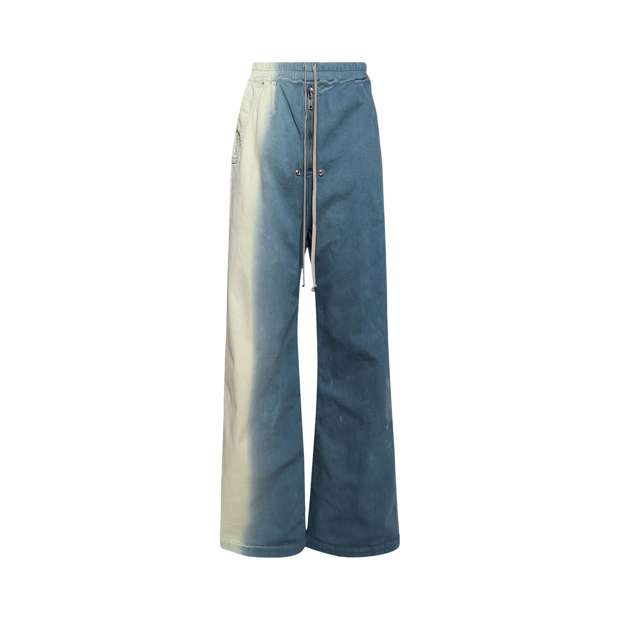 Pre-owned Rick Owens Drkshdw Geth Belas Denim Pants 'toothpaste Degrade' | Blue | Women's Size Xs