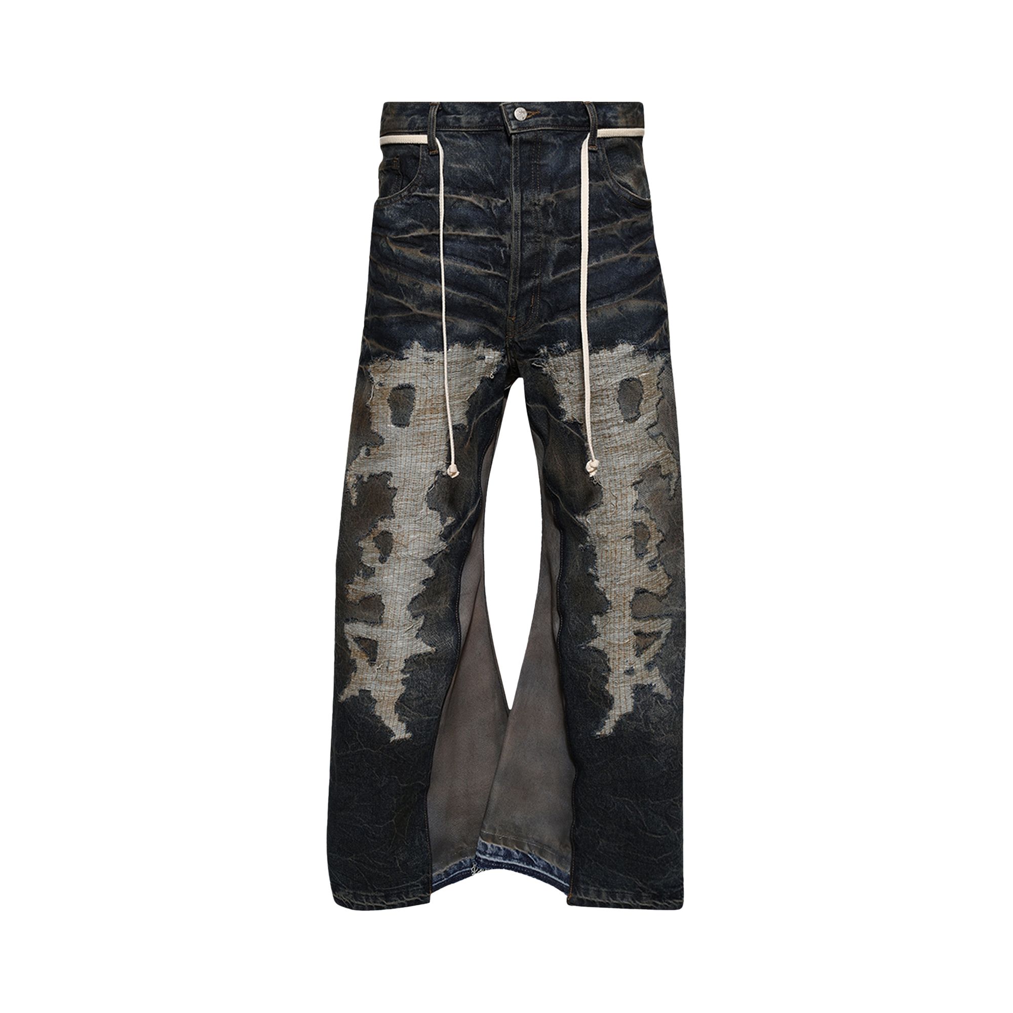 Pre-owned Rivington Roi Rebis Fathers Engine He Rose 2 Baggy Pants 'dark Indigo' | Blue | Men's Size 30