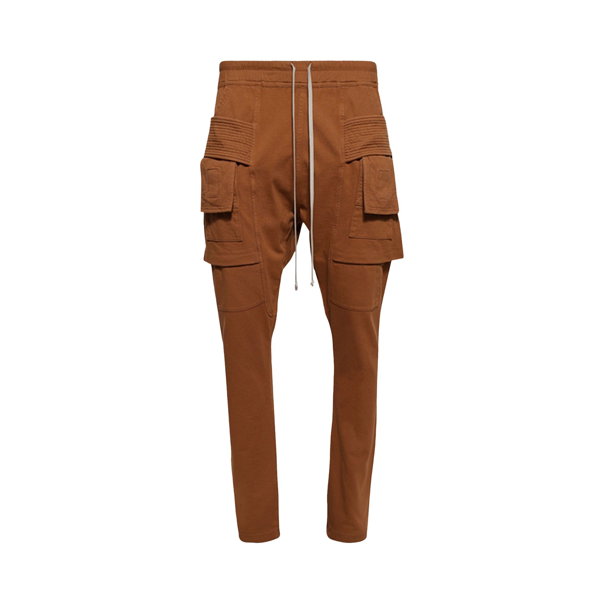 Pre-owned Rick Owens Drkshdw Creatch Cargo Drawstring Pants 'orange' | Men's Size S