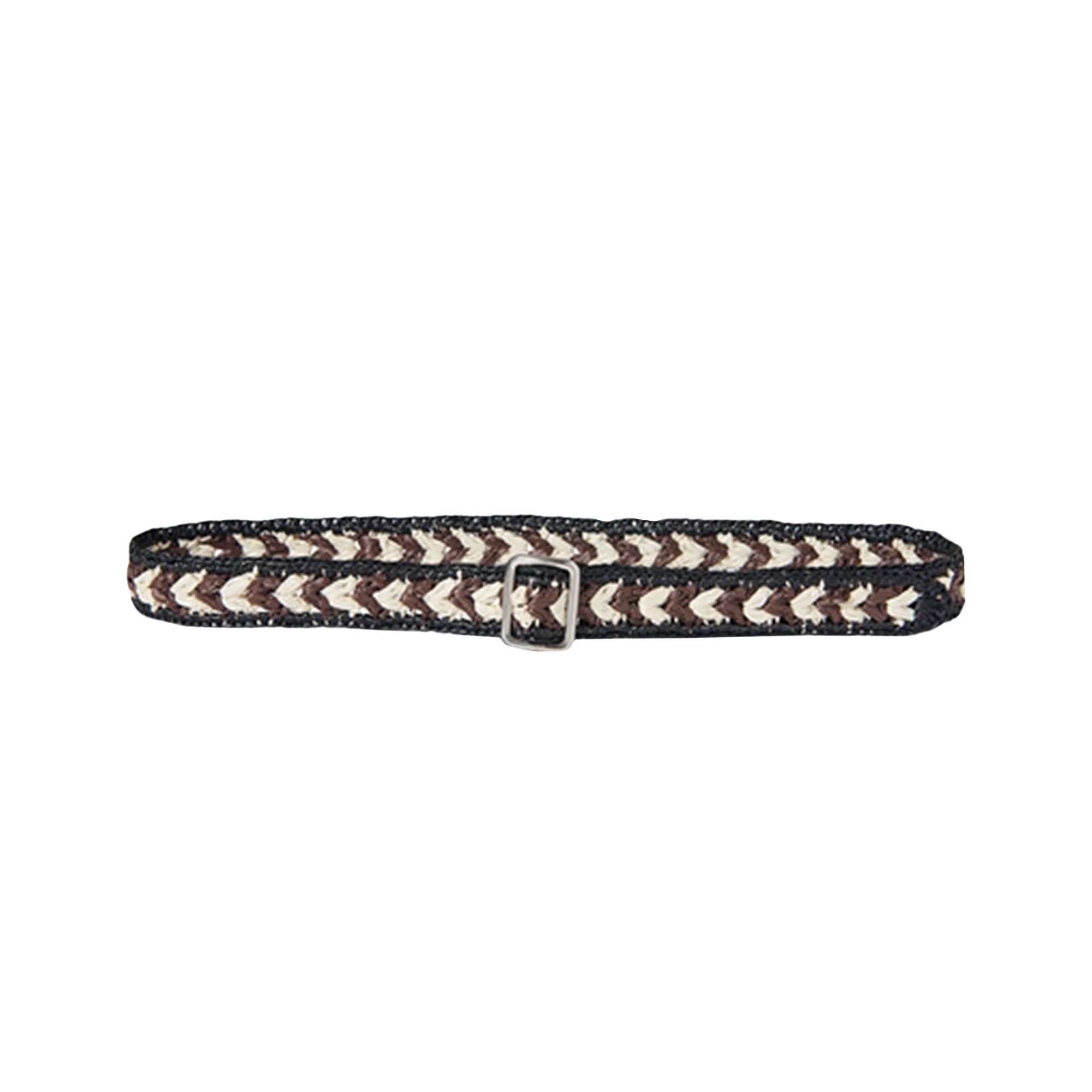 Pre-owned The Row Ana Belt 'black/dark Brown/ivory Ans' | Women's Size Onesize