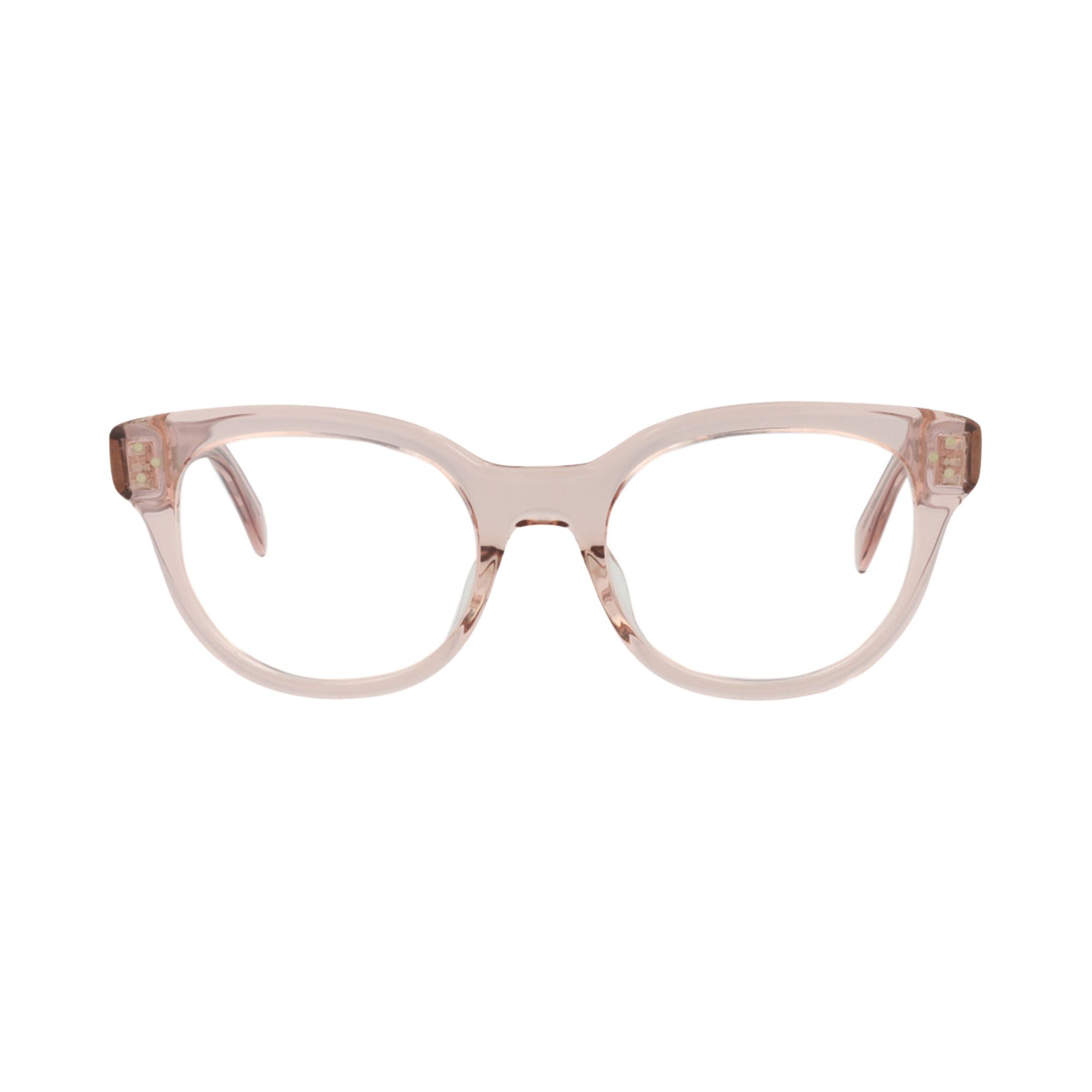 Pre-owned Celine Round Optical Glasses 'pink/transparent' | Women's Size Onesize