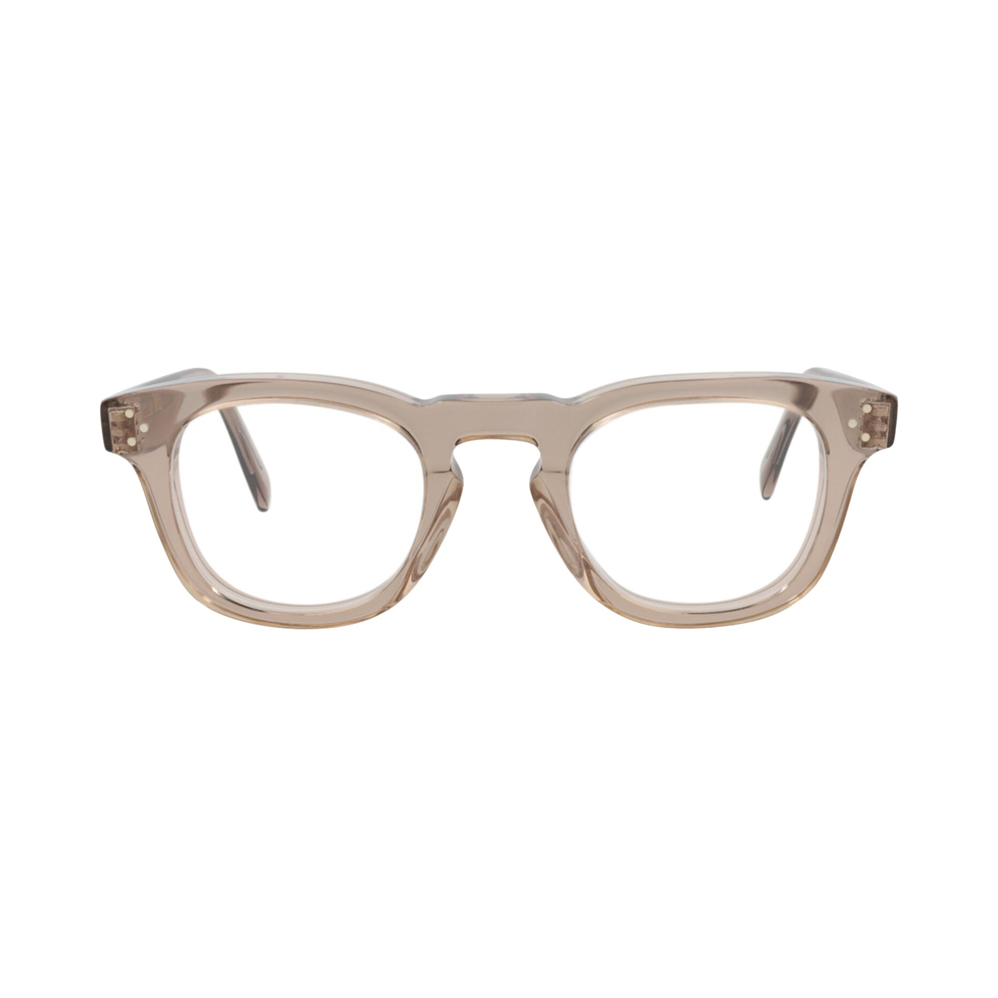 Pre-owned Celine Round Optical Glasses 'beige/transparent' | Tan | Men's Size Onesize