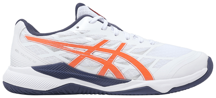 ASICS GEL-TACTIC スパイクシューズ ホワイト/オレンジ Buy Asics Gel Tactic 12 2E Wide 'White Nova Orange' - 1073A071 102