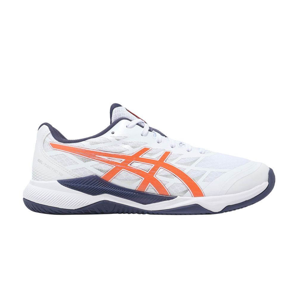 ASICS Gel Tactic 12 2E Wide 'White Nova Orange' | Men's Size 8.5 - 1073A071-102