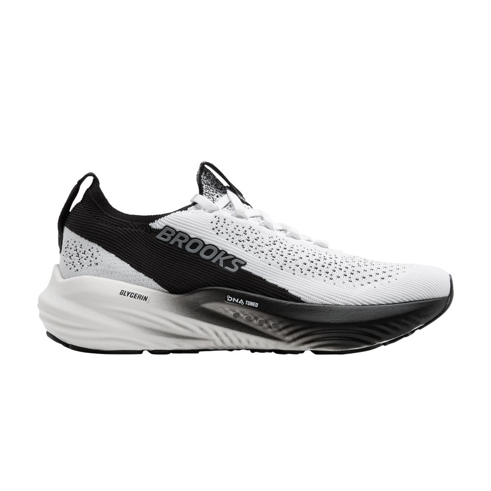 Pre-owned Brooks Glycerin Stealthfit 22 'white Grey Black' | Men's Size 10.5