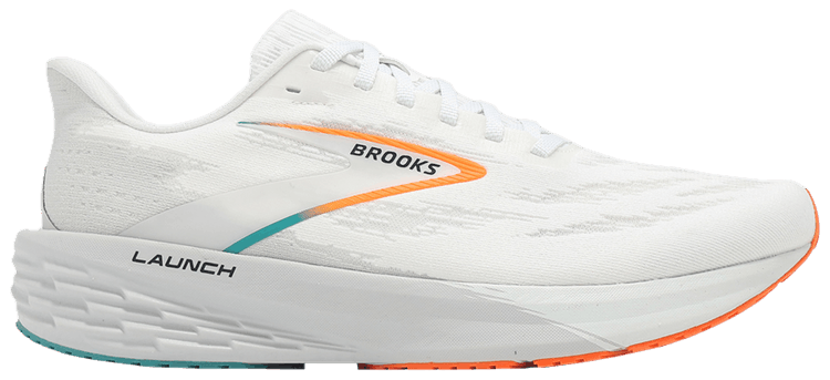 Brooks Launch 11 White Oyster Orange