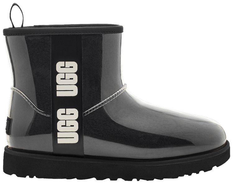 UGG W CLASSIC CLEAR MINI ブラック 9号　２６センチ UGG W CLASSIC CLEAR MINI ブラック 9号 26センチ