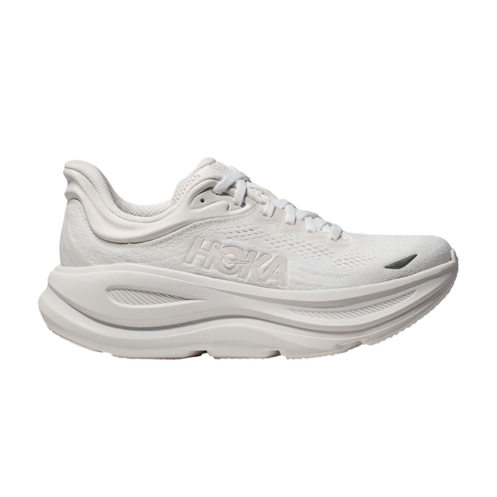 HOKA Wmns Bondi 9 Wide 'Triple White' | Women's Size 8 - 1162014-WWH