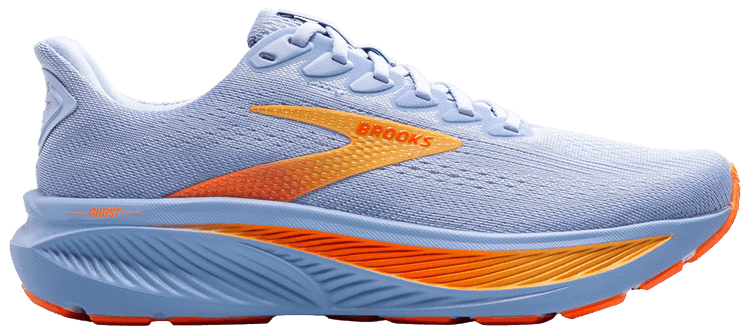 Brooks Wmns Ghost 17 Blue Heron Orange