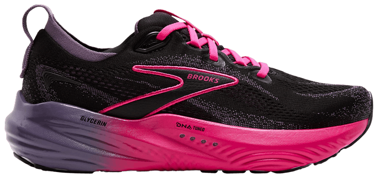 Brooks Wmns Glycerin 22 Black Montana Fuchsia