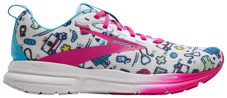 Brooks Wmns Trace 4 Hero Pack   White Fuchsia