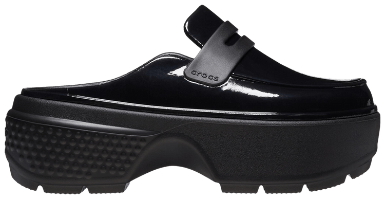 Crocs Stomp High Shine Loafer Black