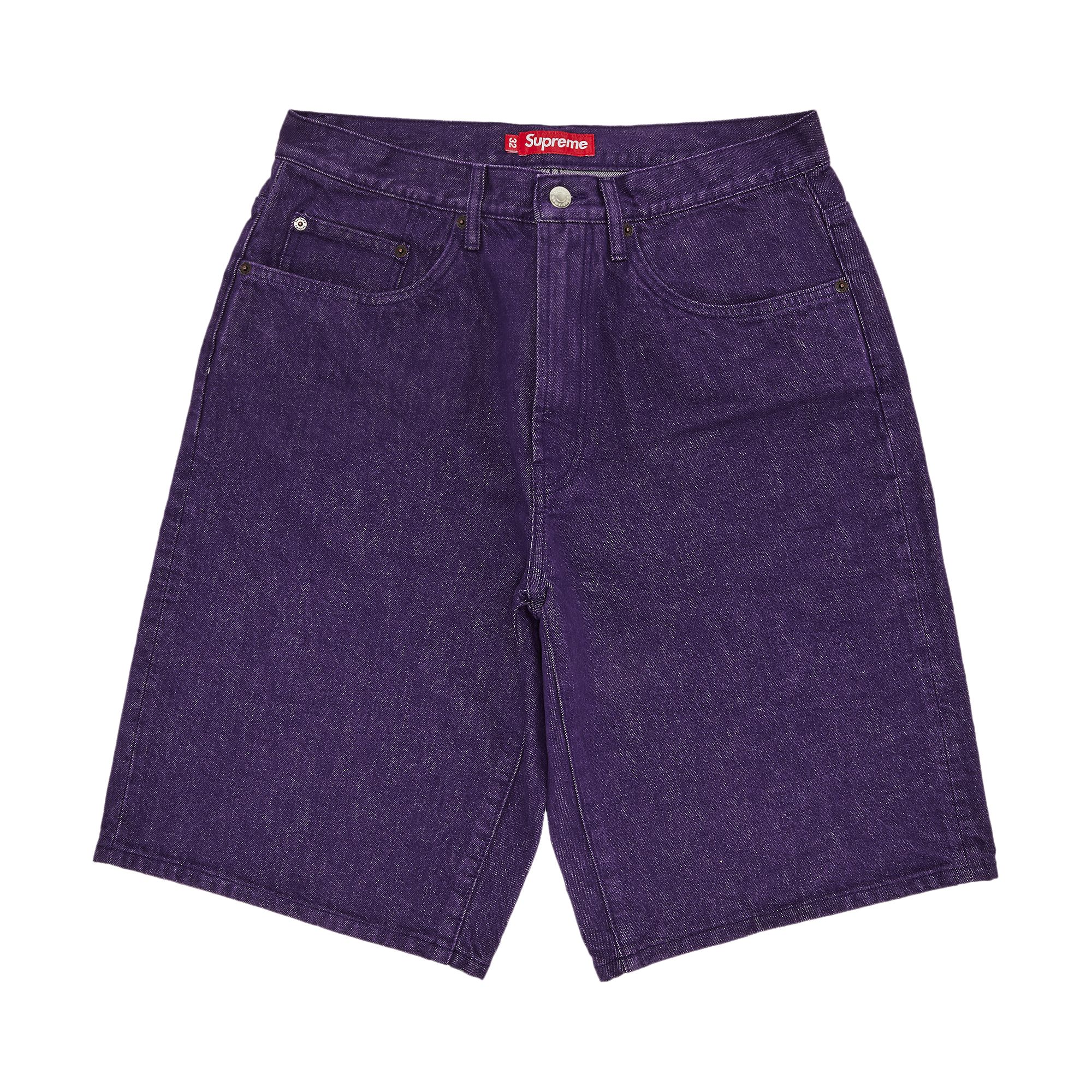 Pre-owned Supreme Baggy Denim Short 'purple' | Men's Size 38