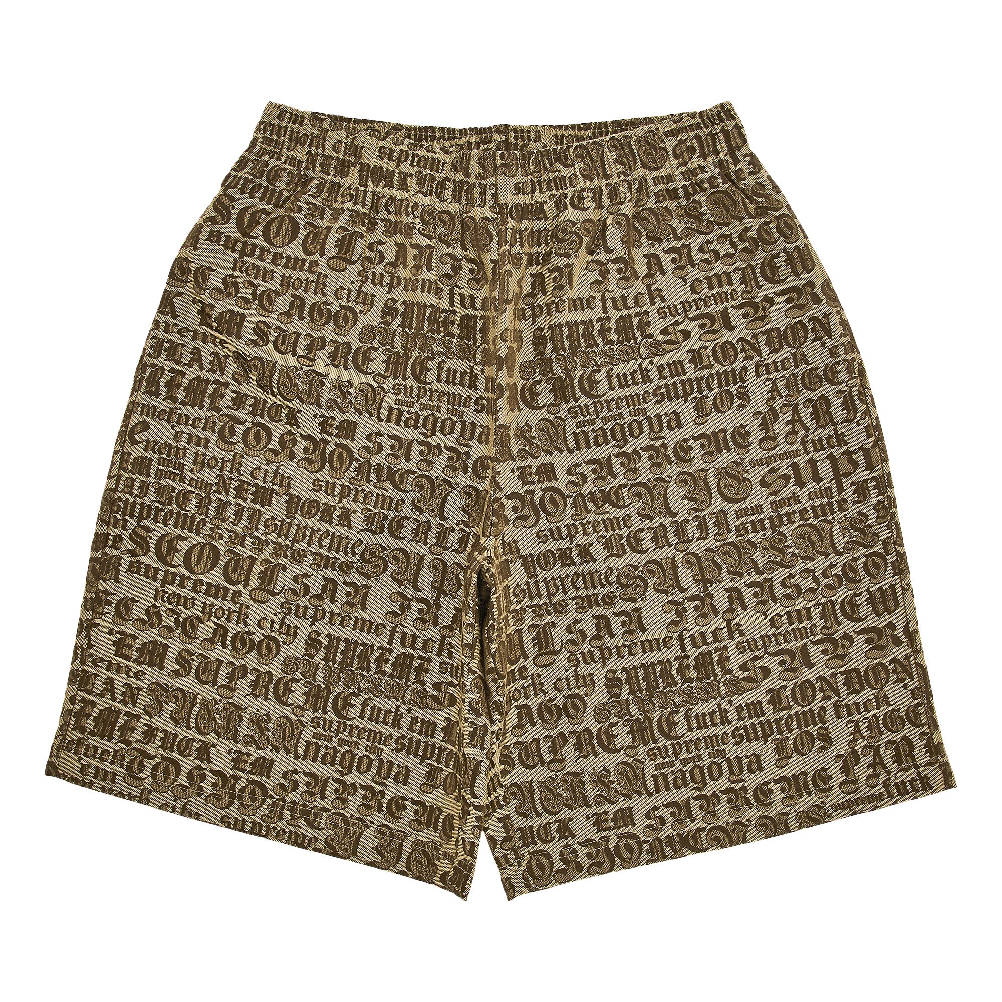 Pre-owned Supreme Cities Jacquard Short 'tan' | Men's Size M In Brown