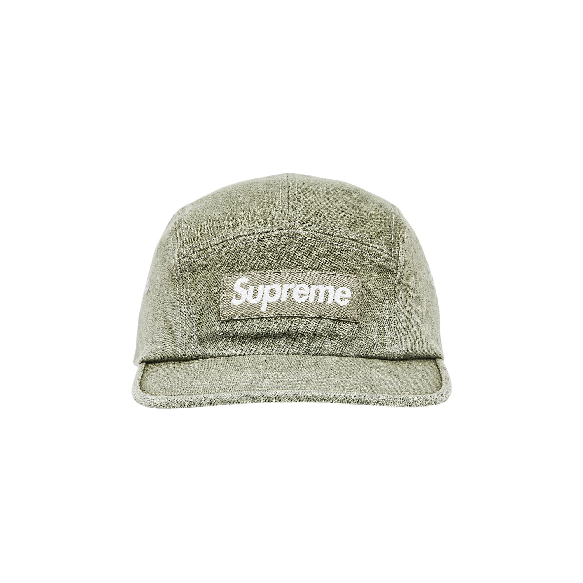 Pre-owned Supreme Denim Camp Cap 'olive' | Green | Men's Size Onesize
