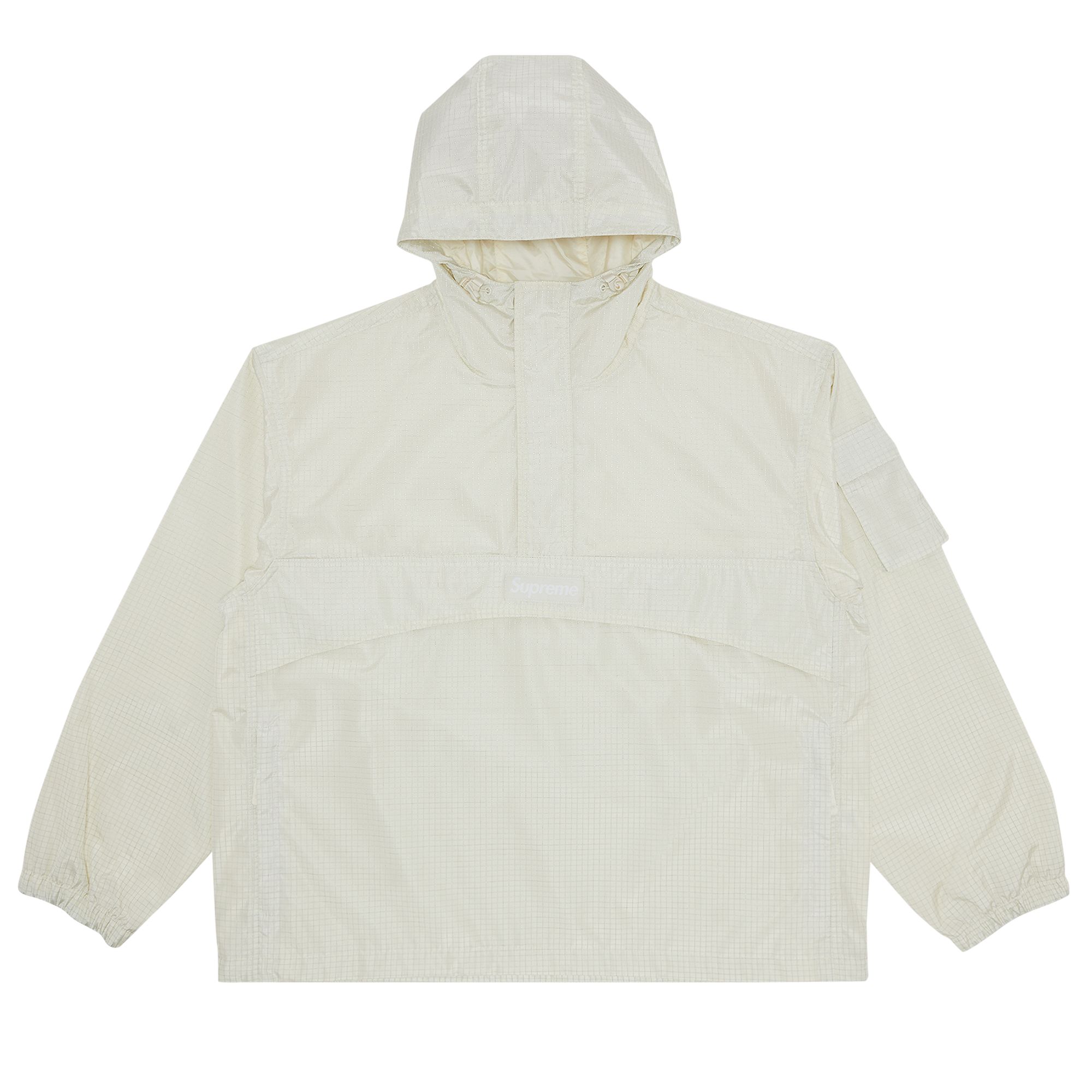 Pre-owned Supreme Reflective Ripstop Anorak 'white' | Men's Size Xxl