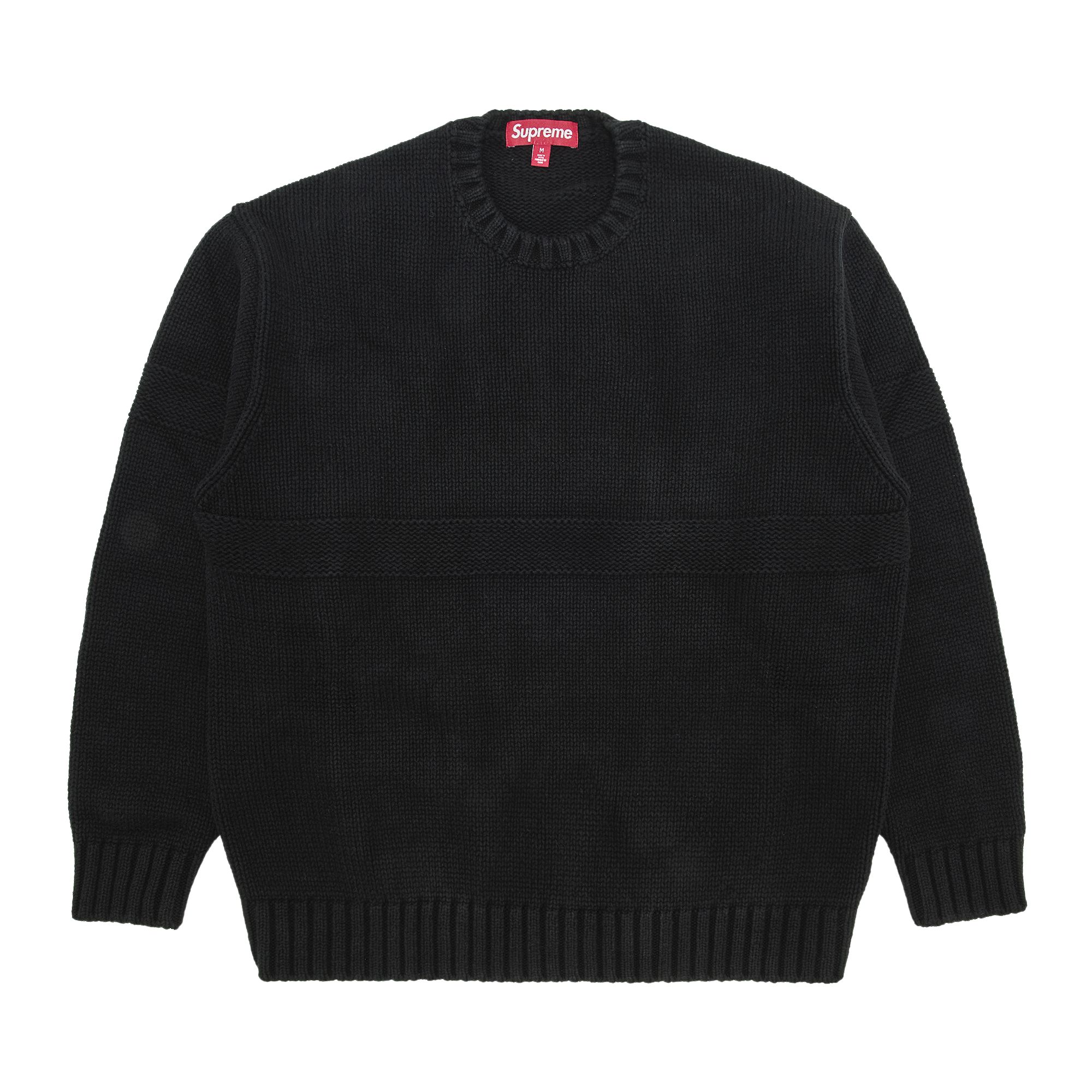 Pre-owned Supreme Tonal Appliqué Sweater 'black' | Men's Size M