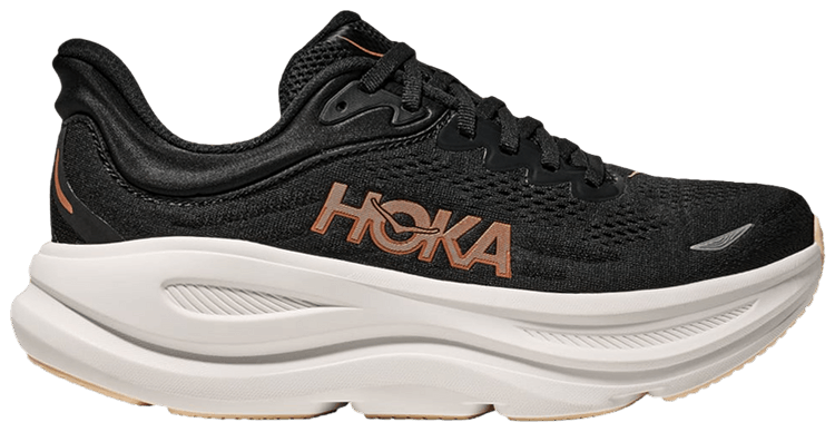 HOKA Wmns Bondi 9 Black Rose Gold