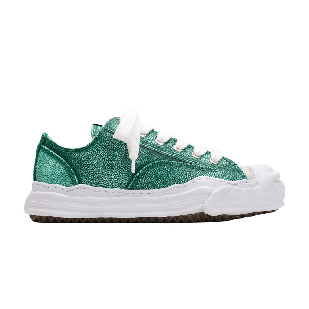 Pre-owned Miharayasuhiro Maison Mihara Yasuhiro Maison Mihara Yasuhiro Hank Og Sole Brushed Shrink Leather Low 'green' | Men'