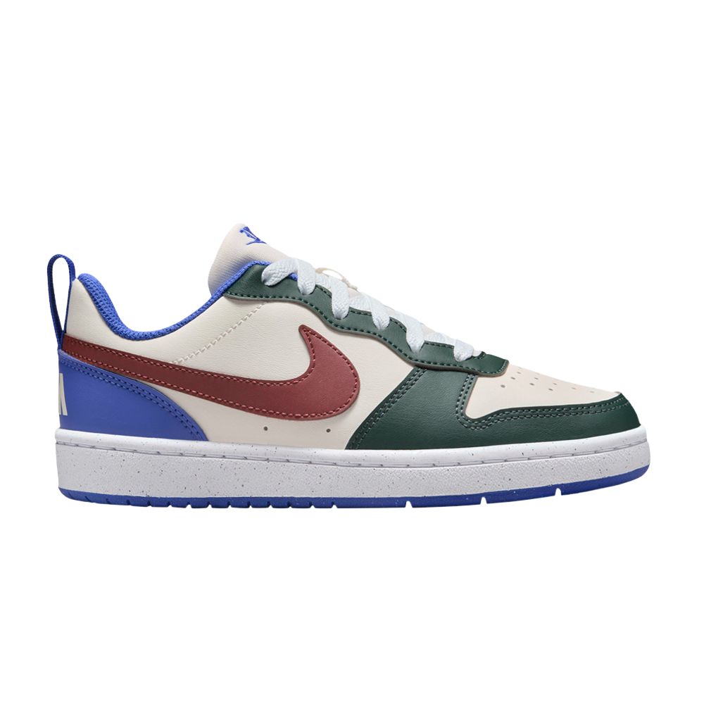 Pre-owned Nike Court Borough Low Recraft Gs 'vintage Green Dark Pony' | Cream | Kid's Size 4.5
