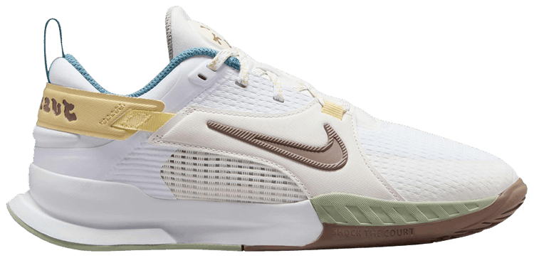 Nike Crosscourt GS White Mink Brown Yellow