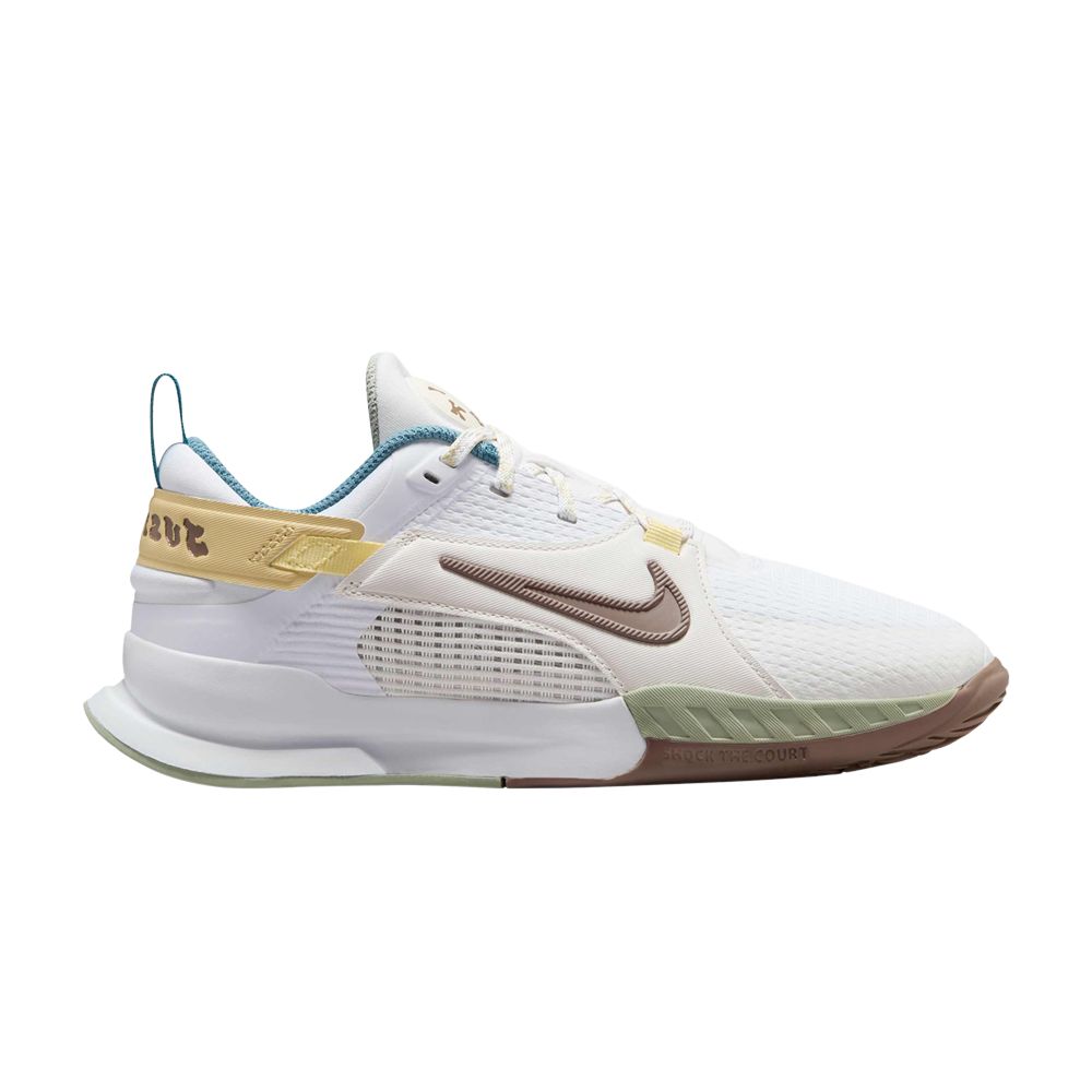 Pre-owned Nike Crosscourt Gs 'white Mink Brown Yellow' | Kid's Size 2.5