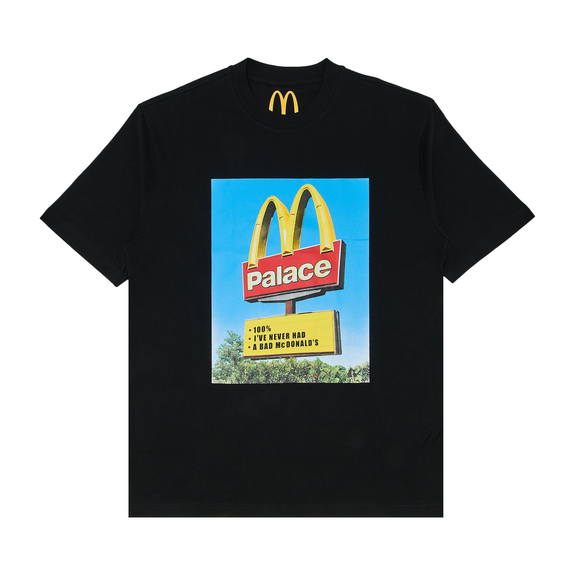 Pre-owned Palace X Mcdonald's Sign T-shirt 'black' | Men's Size S