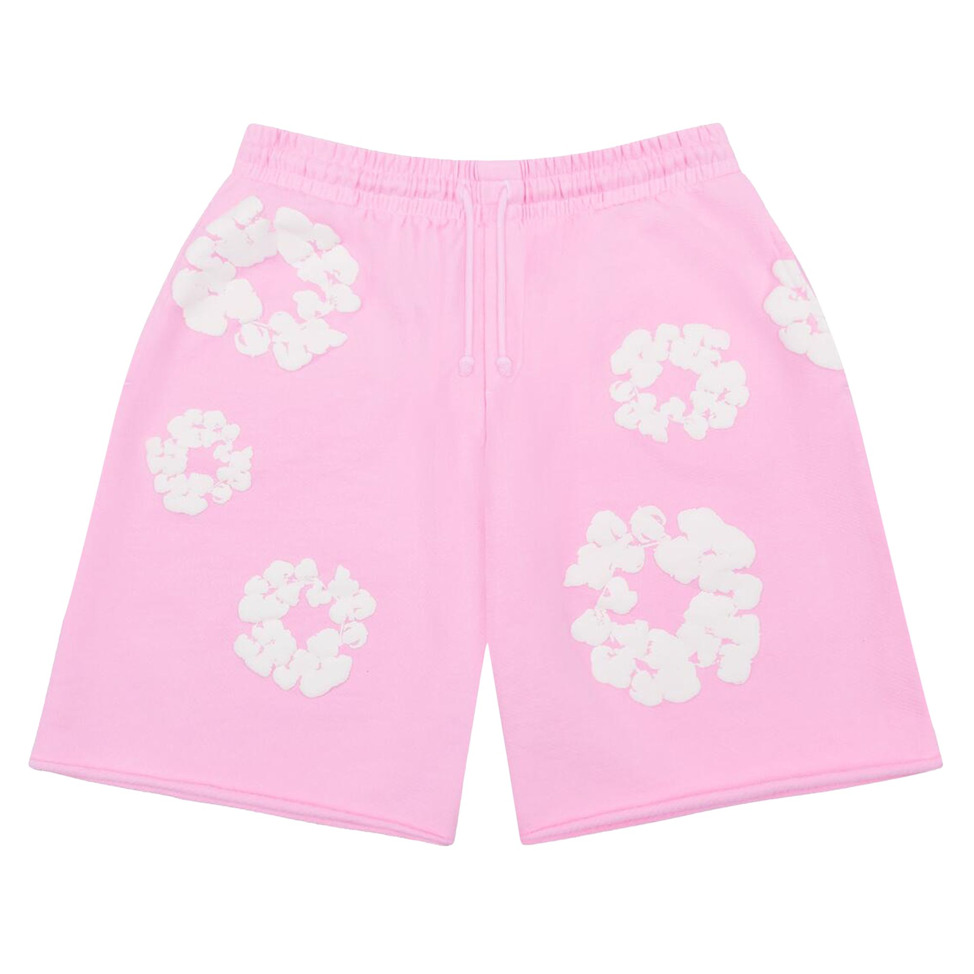 Pre-owned Denim Tears The Cotton Wreath Sweat Shorts 'powder Pink' | Men's Size S