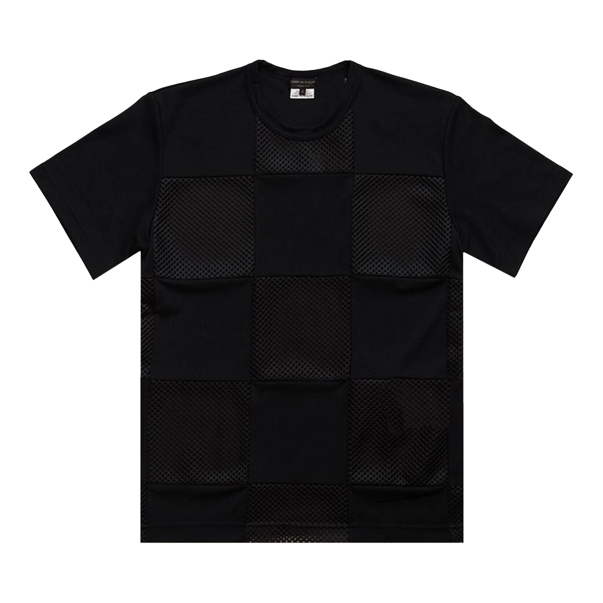 Pre-owned Comme Des Garçons Homme Deux Comme Des Garçons Homme Plus Mesh T-shirt 'black' | Men's Size M