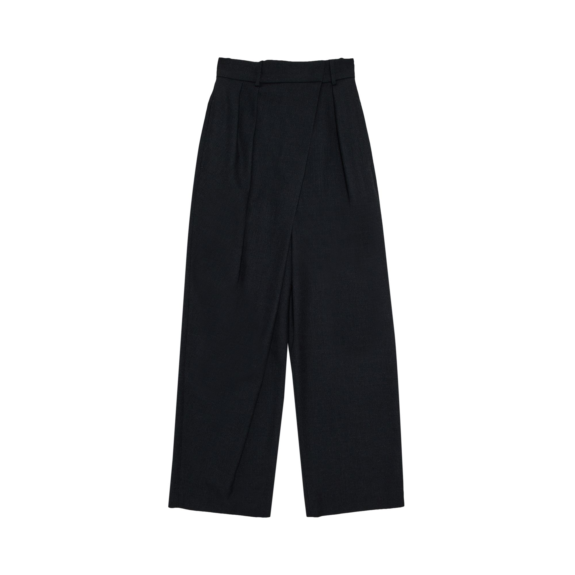Pre-owned Loewe Wrap Trousers 'anthracite Melange' | Grey | Women's Size 36
