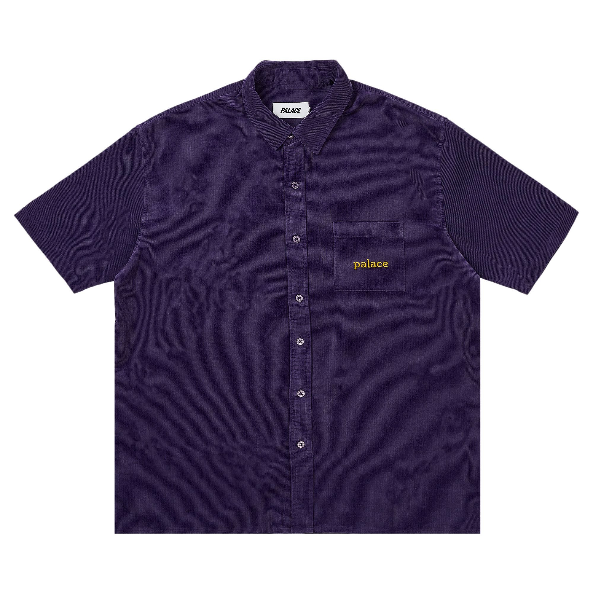 Pre-owned Palace Washed Cord Shirt 'purple' | Men's Size Xl