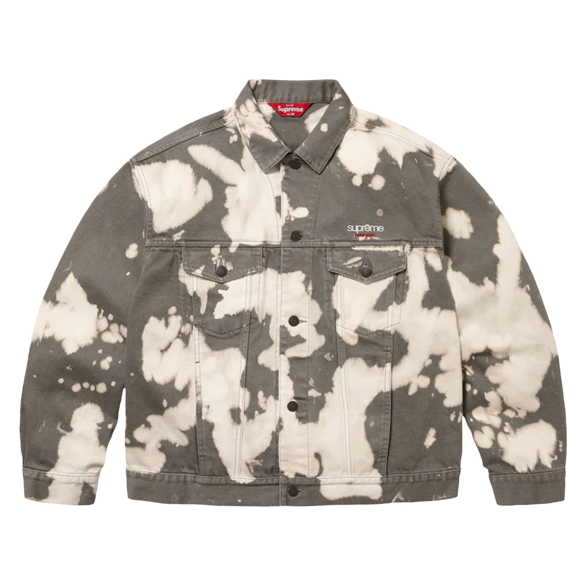 Pre-owned Supreme Denim Trucker Jacket 'bleached' | Multi-color | Men's Size M