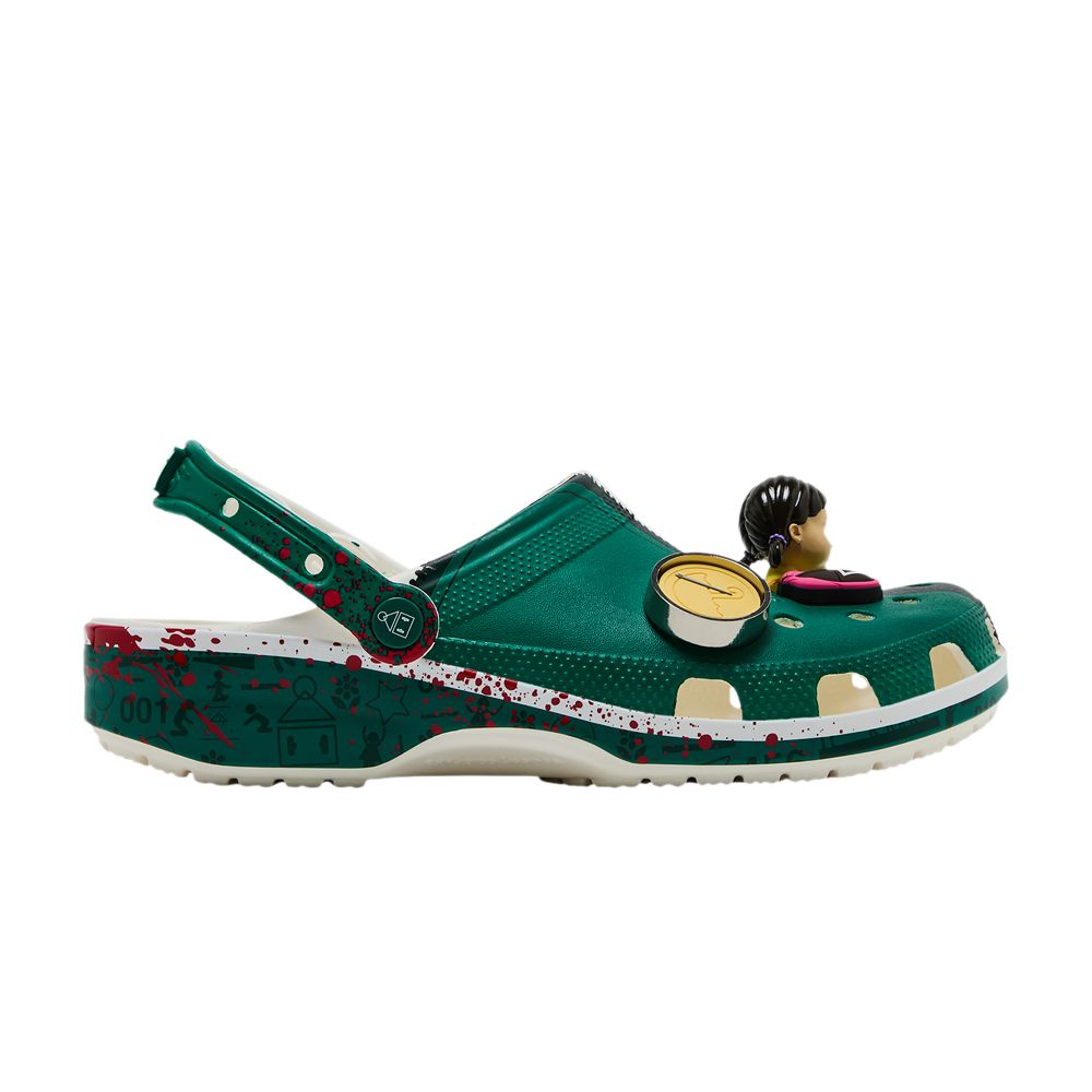 Pre-owned Crocs Squid Game X Classic Clog 'tracksuit' | Green | Men's Size 4
