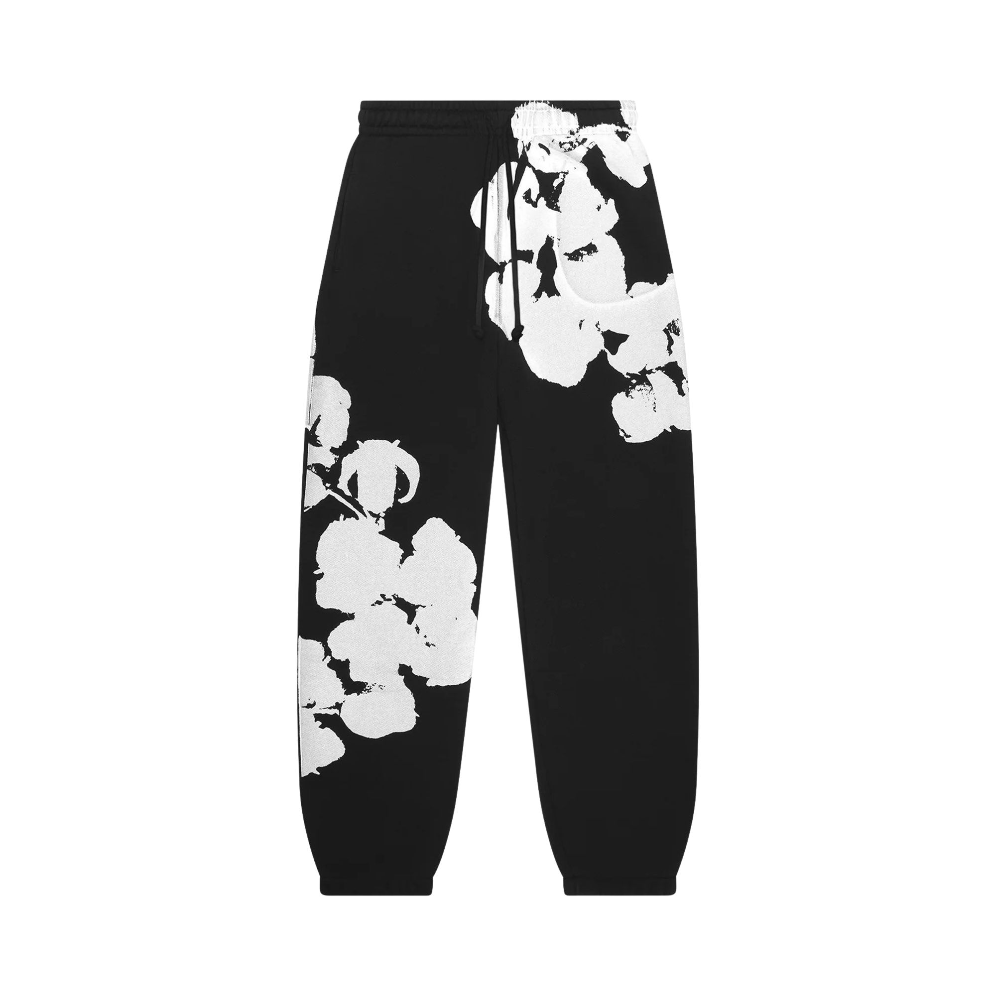 Pre-owned Denim Tears Big Cotton Wreath Sweatpants 'black' | Men's Size L