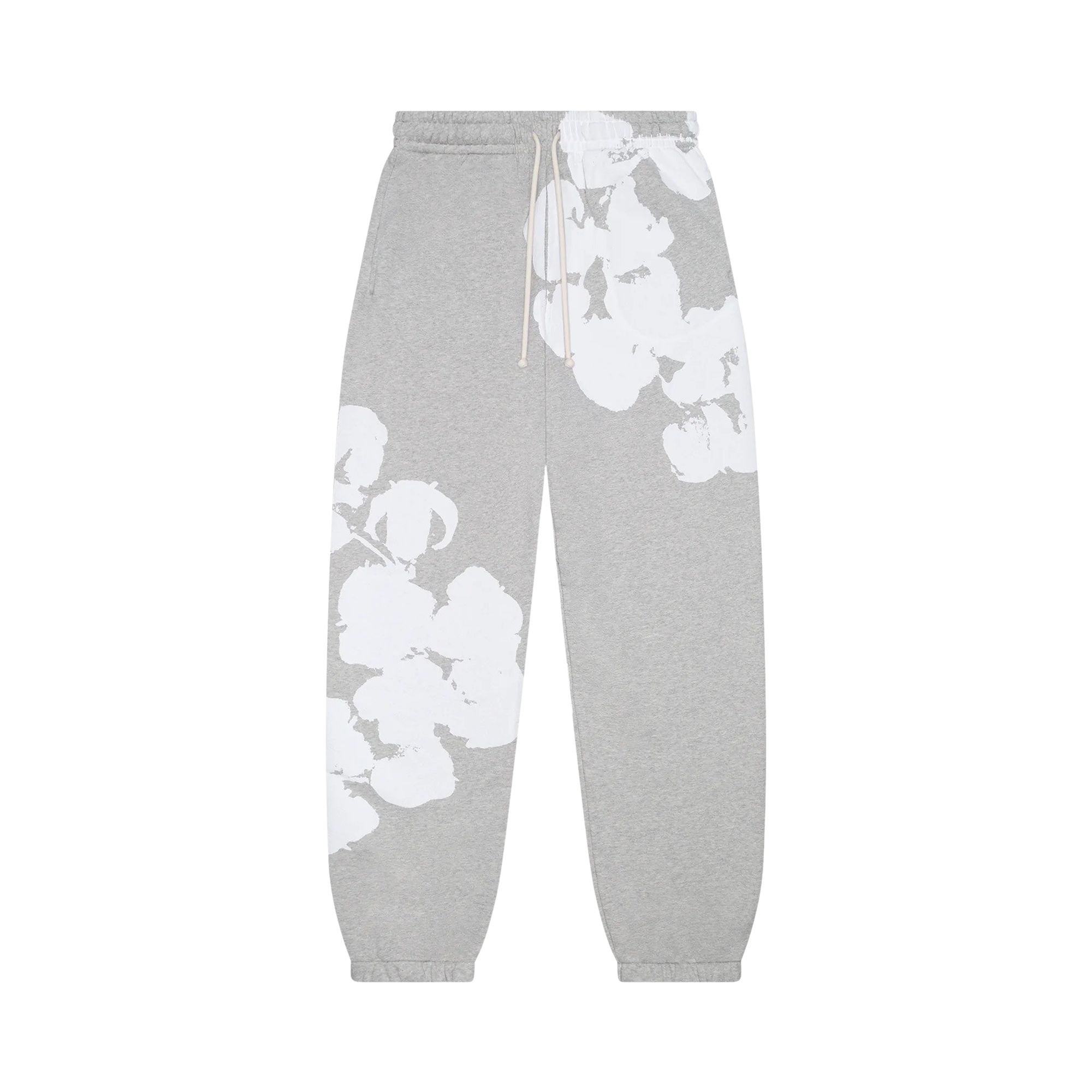 Pre-owned Denim Tears Big Cotton Wreath Sweatpants 'grey' | Men's Size L