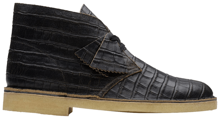 Buy Clarks Desert Boot 'Black Crocodile Distress' - 261 79165 | GOAT