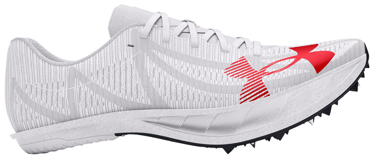 Under Armour Shakedown Elite 3 Mid Distance Metallic Silver Racer Red