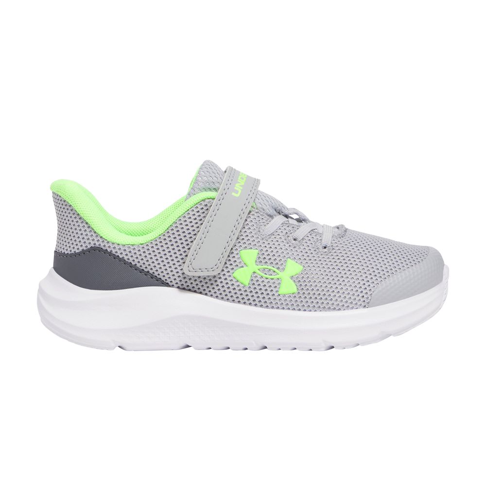 Pre-owned Under Armour Pursuit 4 Ac Ps 'mod Grey Hyper Green' | Kid's Size 3 In Gray